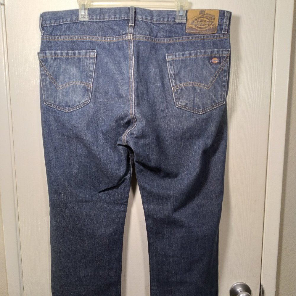 Men’s Dickies Work Wear Jeans Slim 40x30 Blue - Picture 5 of 16